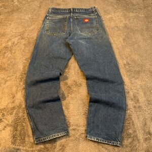Dickies Mens Blue Denim Straight Leg Workwear Jeans 30x32 P378750